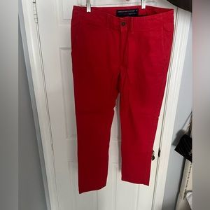 Red American Eagle Slim Straight pants MEN